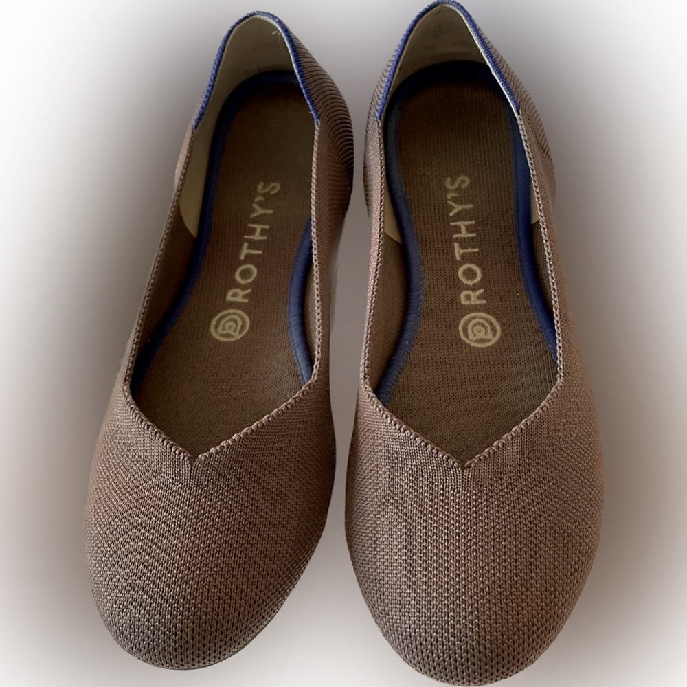 Rothy’s The Flat in Mink Size 8.5. Very Good Condition!